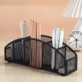 Multi Grid Metal Desktop Storage Box, Pen Holder and Cosmetic Organiser - view 5
