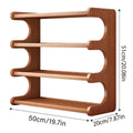 Multi-Layer Bamboo Cup Organiser Shelf for Countertop and Desk Storage - view 3