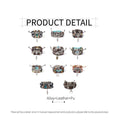 Multi-Layer Faux Leather Beaded Bracelet - Brown Blue Eye Bead, Leaf and Owl - view 4