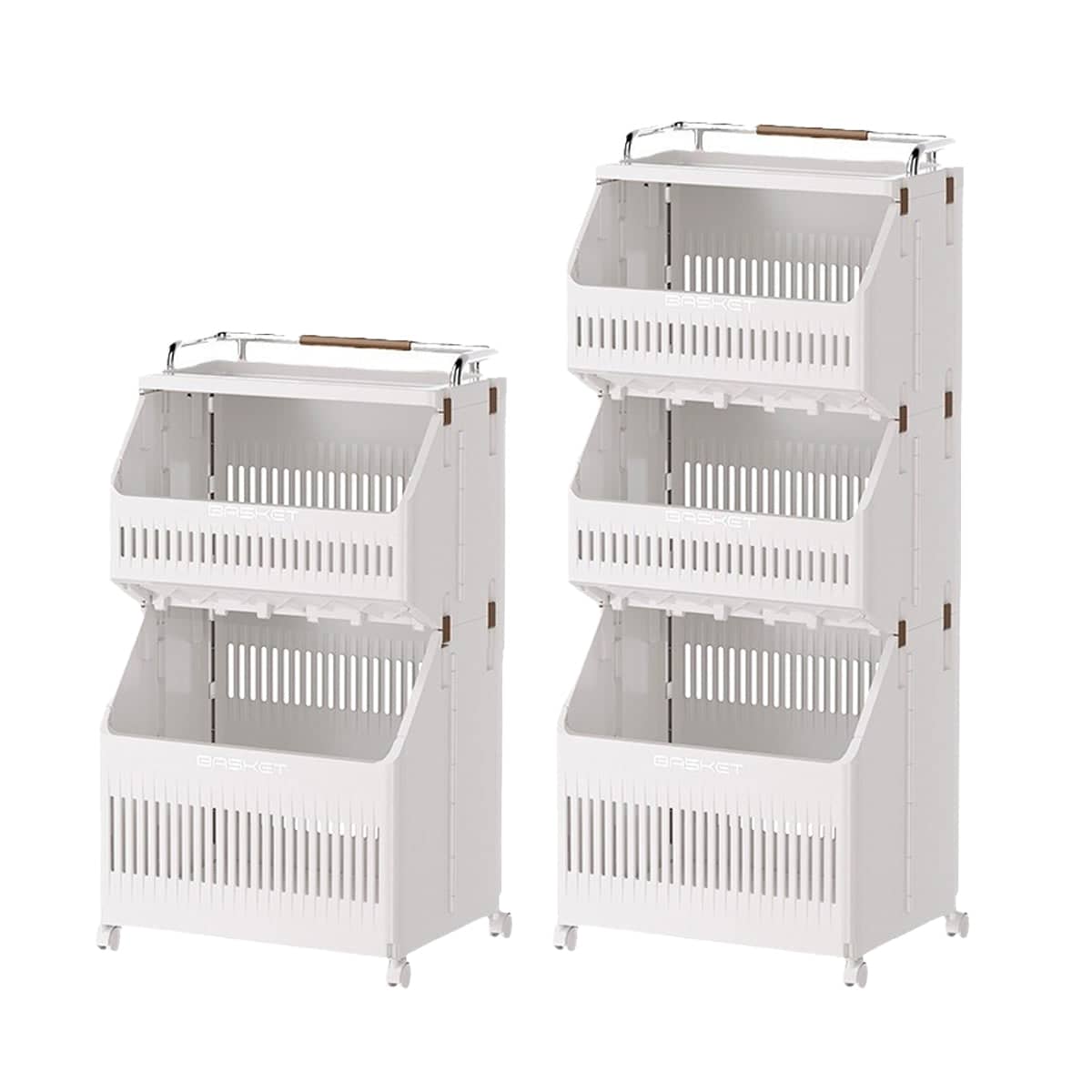 Multi Layer Laundry Hamper Storage Rack, Moisture Proof and Space Saving - 2 Tier - view 3