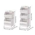 Multi Layer Laundry Hamper Storage Rack, Moisture Proof and Space Saving - 2 Tier - view 4