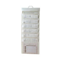 Multi-Layer Wall Mounted File Organiser, Accordion Document Storage - White