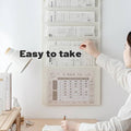 Multi-Layer Wall Mounted File Organiser, Accordion Document Storage - White - view 5