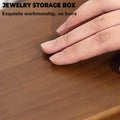 Multi Layer Wooden Jewellery Box Walnut Grain with Drawers - Grid Compartment Tray - view 5