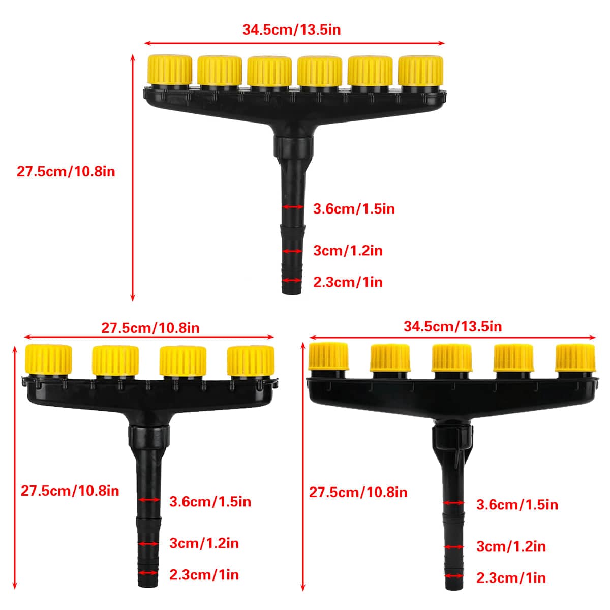 Multi-Nozzle Atomising Garden Sprinkler for Vegetable Watering - 4 Nozzle Type - view 4