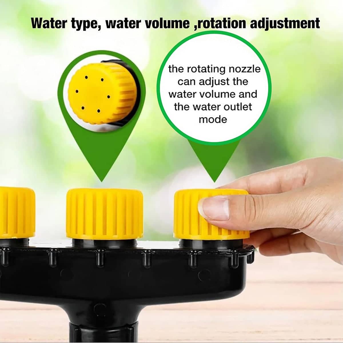 Multi-Nozzle Atomising Garden Sprinkler for Vegetable Watering - 4 Nozzle Type - view 5