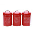 Multi-Purpose Sealed Jars with Airtight Lids - Red, 3 Pack - view 2