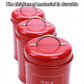 Multi-Purpose Sealed Jars with Airtight Lids - Red, 3 Pack - view 5