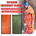 Multi-Use Emergency Blanket 213 x 91 cm for Camping and First Aid - Green - view 2