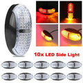 Multi Volt LED Side Marker Lights, 10 to 30 Volt for Trailers and Caravans - Pack of 10