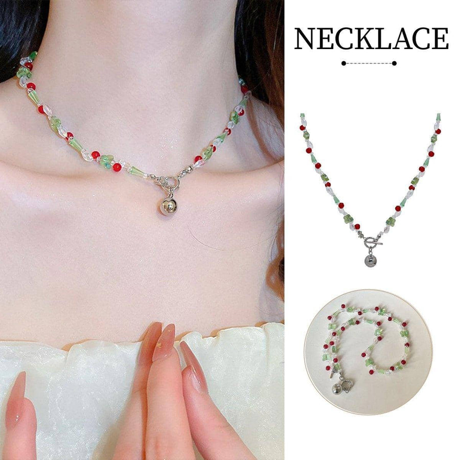 Multicolour Beaded Pendant Necklace, Fashion Jewellery for Women