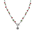 Multicolour Beaded Pendant Necklace, Fashion Jewellery for Women - view 2