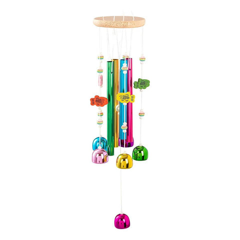 Multicolour Chicken Wind Chime Enrichment Toy with Bells for Flock Birds - view 2