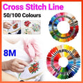Multicolour Egyptian Cross Stitch Cotton Embroidery Floss, 100 Colours, Pack of 100 - view 2