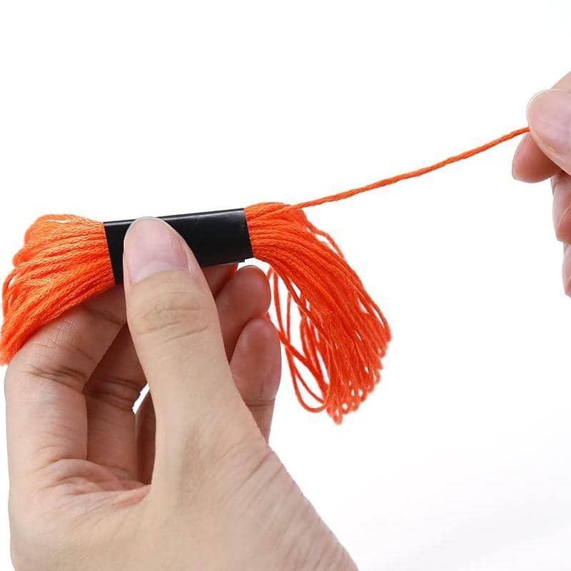 Multicolour Egyptian Cross Stitch Cotton Embroidery Floss, 100 Colours, Pack of 100 - view 5