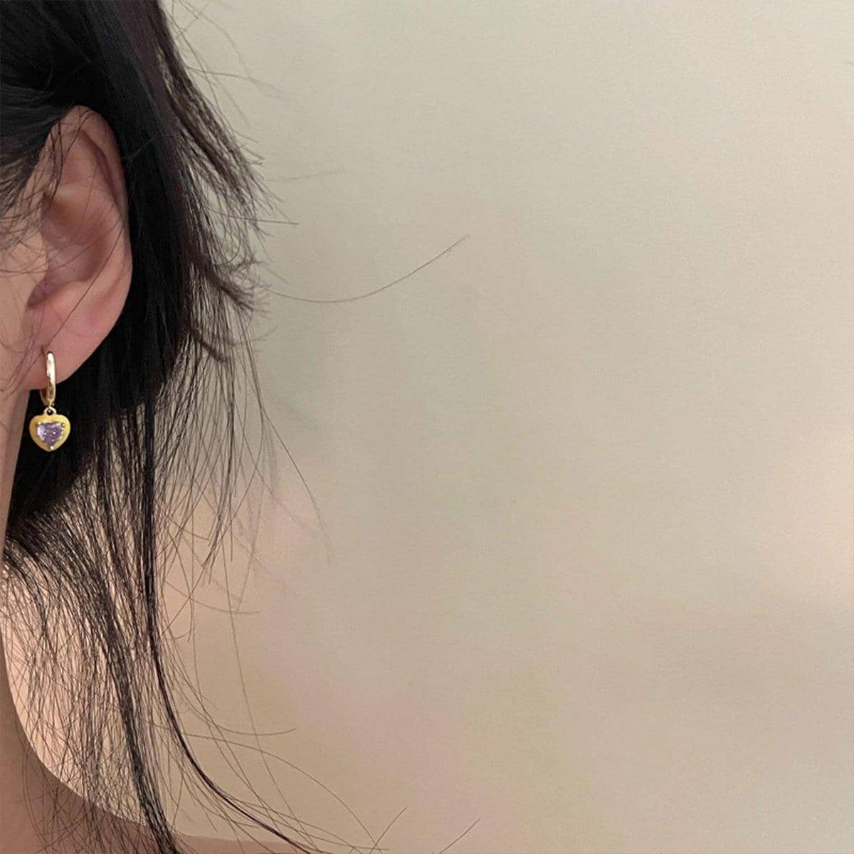 Multicolour Geometric Drop Earrings, Set of 6 with Glazed Zircon - view 4