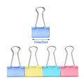 Multicolour Long Tail Binder Clips Pack of 12, 51mm Tempered Steel for Office - view 3