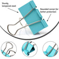 Multicolour Long Tail Binder Clips Pack of 12, 51mm Tempered Steel for Office - view 4