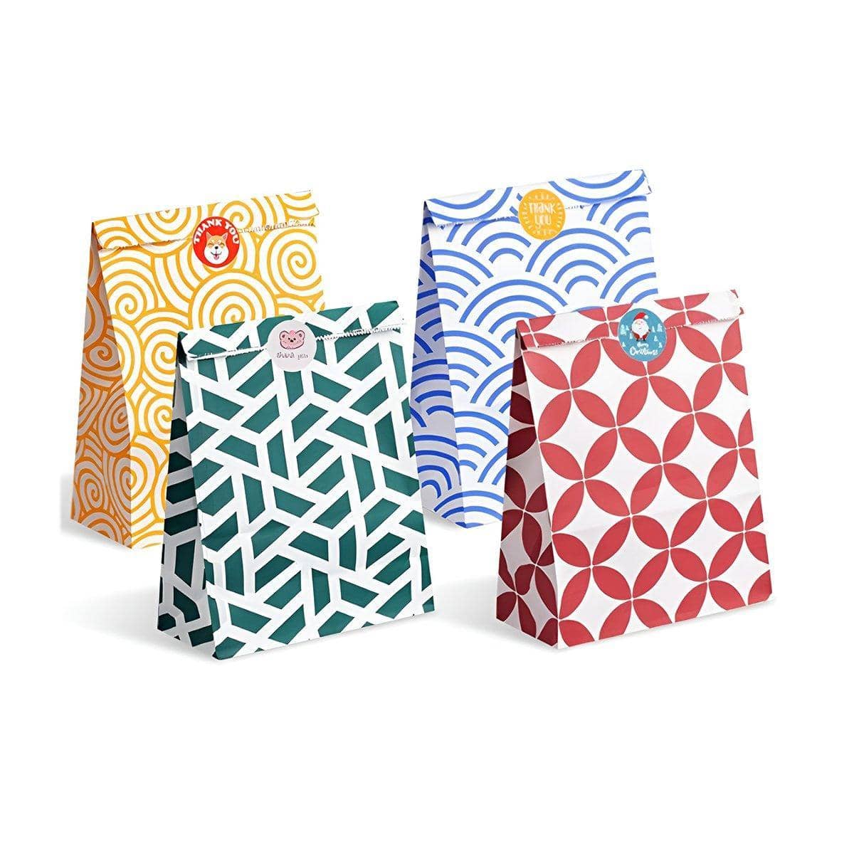 Multicolour Paper Party Favour Bags for Cakes and Cookies, Pack of 40 - view 2