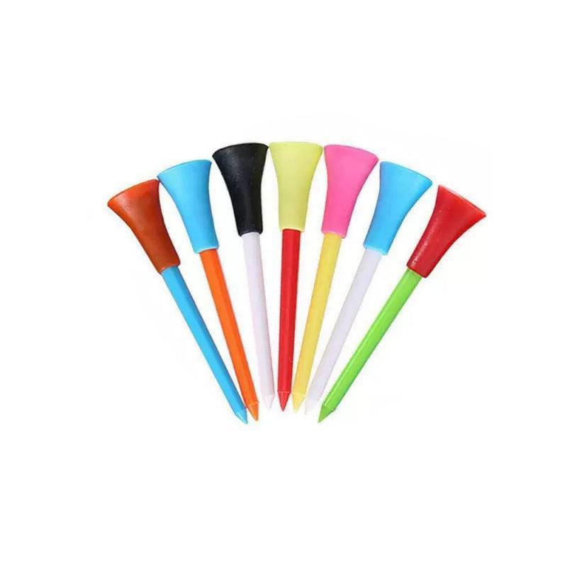 Multicolour Rubber Cushion Golf Tees, 83 mm - Pack of 100 - view 2