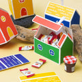 Multicolour Small House Gift Boxes - Pack of 40 Candy Party Favour Treat Boxes - view 5