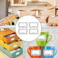 Multicolour Star Border Name Label Stickers, 50 x 30 mm, 500 per Roll - view 5