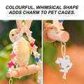 Multicolour Star Parrot Swing Toy with Rope Perch for Budgies, Cockatiels and Lovebirds - view 4