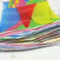 Multicolour Triangle Flag Bunting 240 m, 30 Pieces of 8 m for Weddings and Parties - view 5