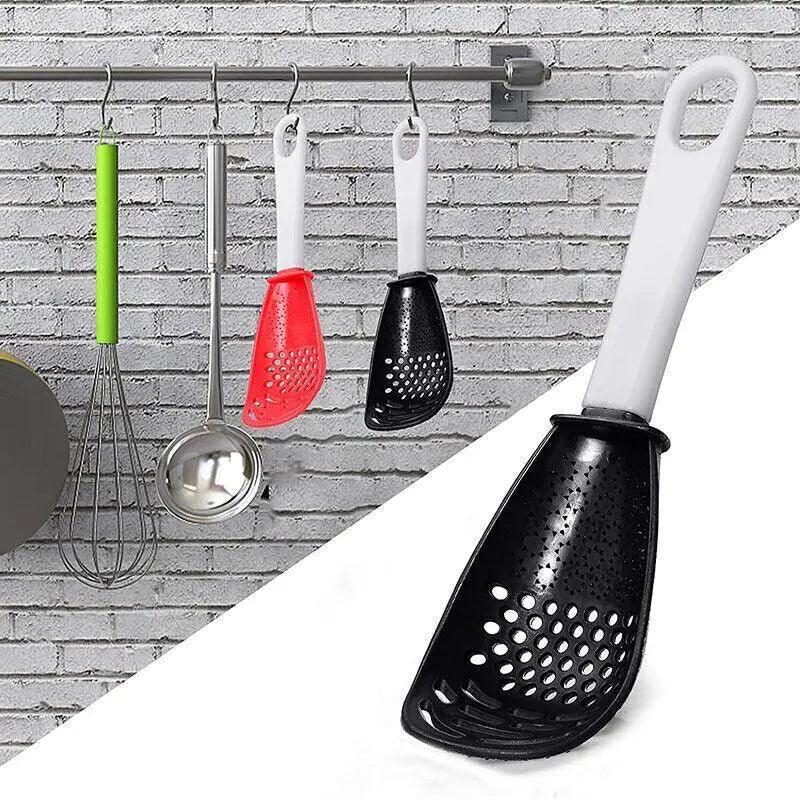 Multifunction Cooking Spoon Non-Stick, 22.5 x 7cm - Black - view 8