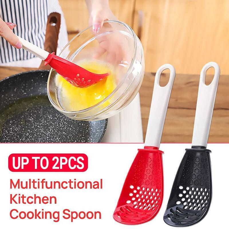 Multifunction Cooking Spoon Non-Stick, 22.5 x 7cm - Red - view 2