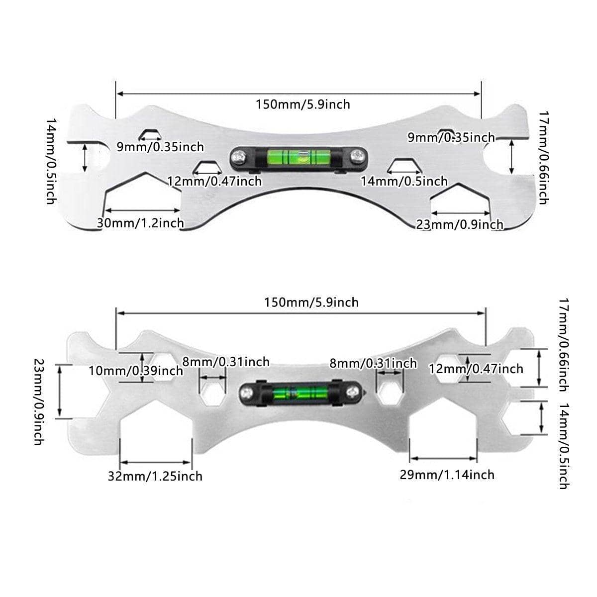Multifunction Sink Plumbing Wrench with Bubble Level - Hexagonal - view 4