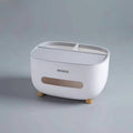 Multifunction Tissue Box Cover Holder with Top Storage Tray - White - view 3