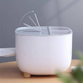 Multifunction Tissue Box Cover Holder with Top Storage Tray - White - view 5