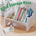 Multifunctional Book Organiser - Desktop Shelf Storage Bookcase, White