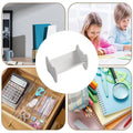 Multifunctional Book Organiser - Desktop Shelf Storage Bookcase, White - view 4