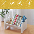 Multifunctional Book Organiser - Desktop Shelf Storage Bookcase, White - view 5
