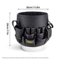 Multifunctional Bucket Tool Bag with 56 Pockets, Hardware Repair Toolkit Storage Case - view 3