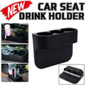 Multifunctional Car Seat Gap Cup Holder for Bottles, Snacks and Accessories - Black