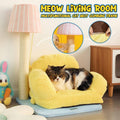 Multifunctional Cat Lounge Sofa with Sisal Scratch Post