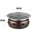 Multifunctional Charcoal Korean BBQ Grill Set with Water Ring, 34 cm - view 3
