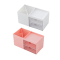 Multifunctional Desktop Organiser with Storage Drawers - Pink - view 3