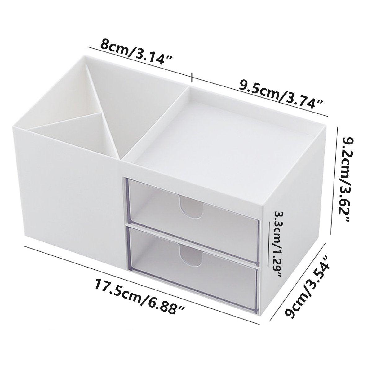 Multifunctional Desktop Organiser with Storage Drawers - Pink - view 4