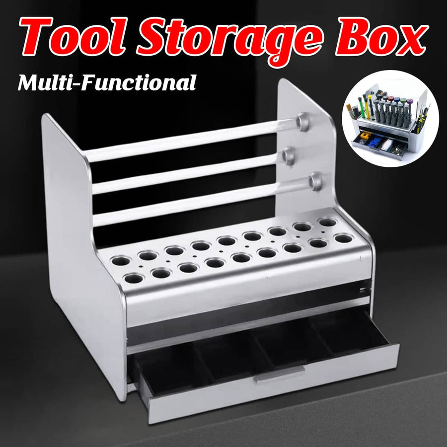 Multifunctional Desktop Tool Storage Cabinet with Side Compartments