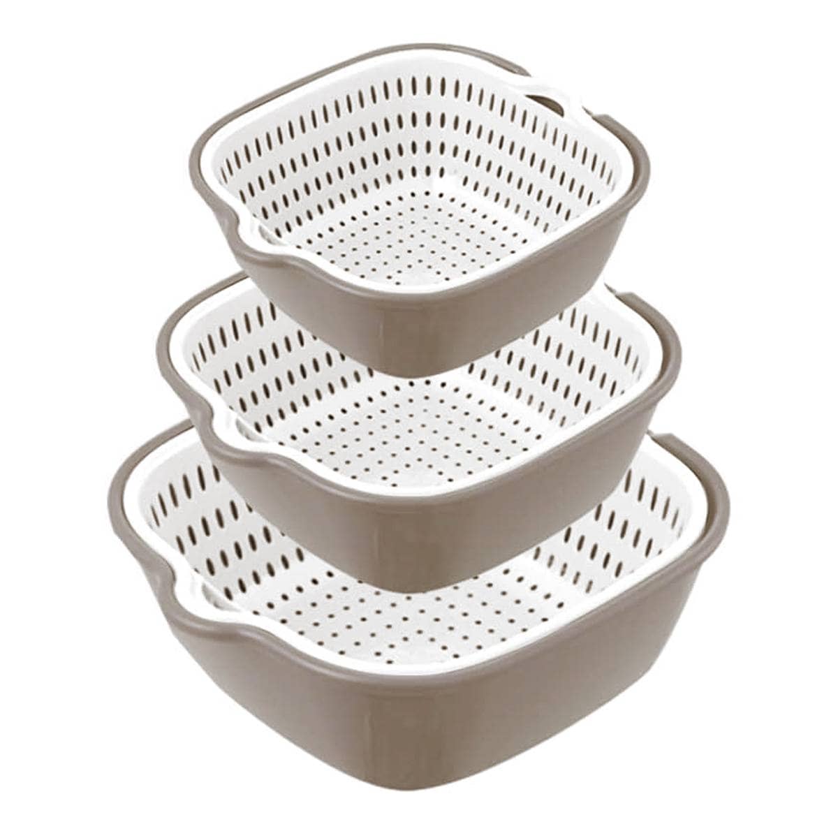 Multifunctional Drainage Basket Set of 6 for Fruit and Vegetables - view 3