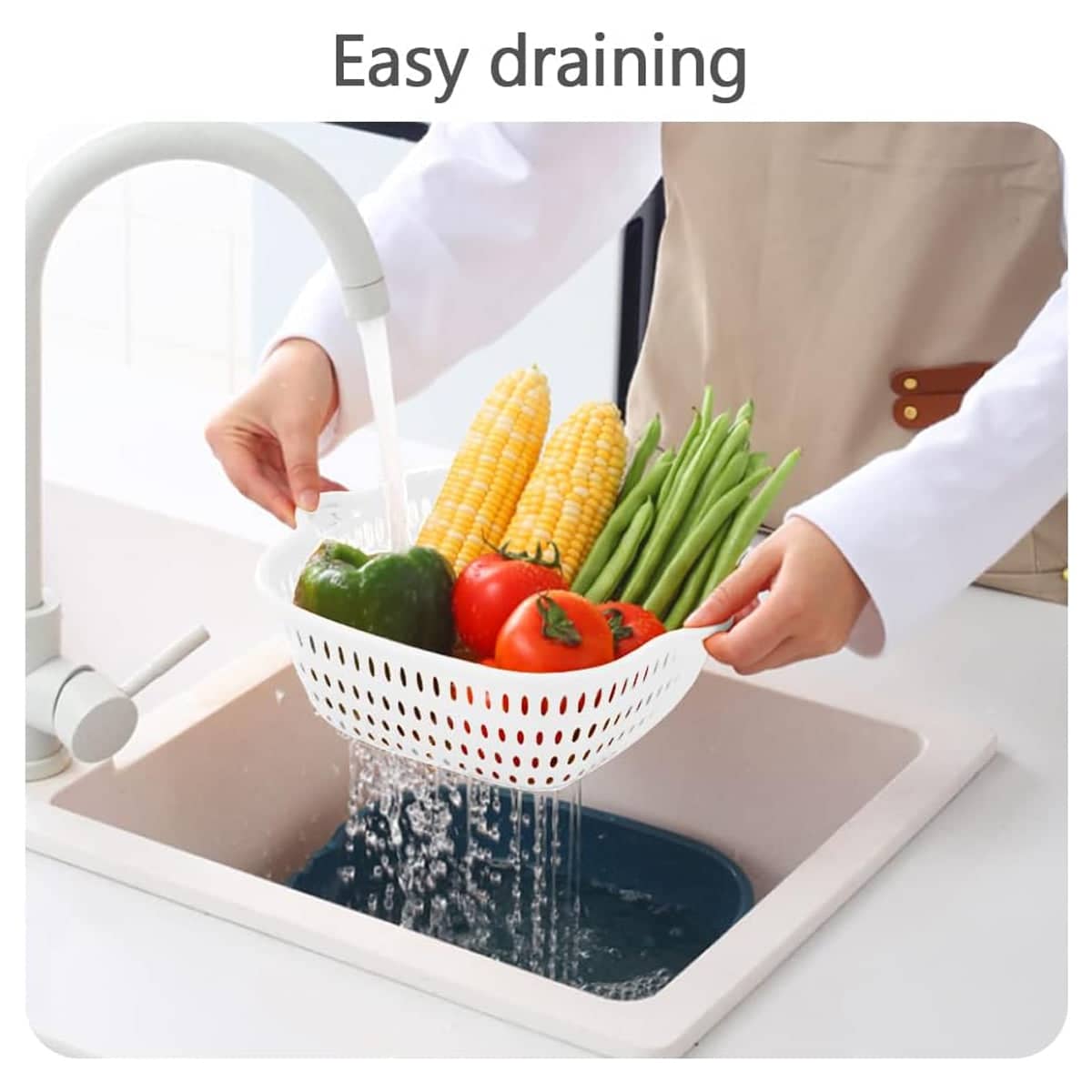 Multifunctional Drainage Basket Set of 6 for Fruit and Vegetables - view 4