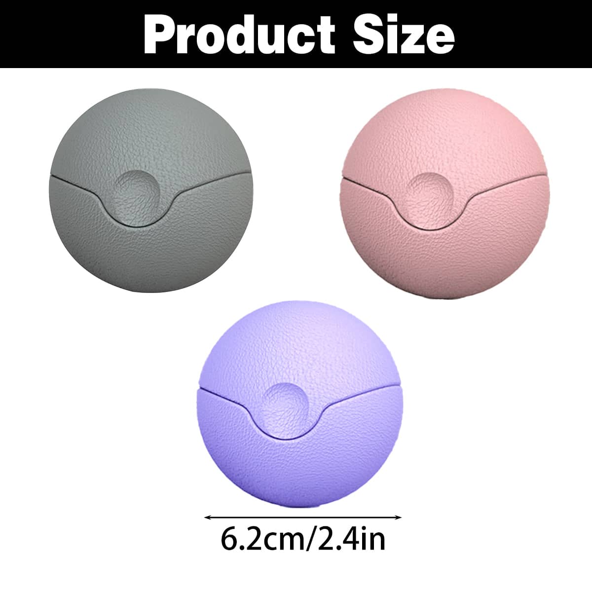 Multifunctional Fascia Massage Ball with Replaceable Heads - Light Purple - view 4