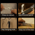 Multifunctional Folding Knife Case Opener EDC Tool Kit - Black - view 5
