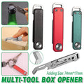 Multifunctional Folding Knife Case Opener EDC Tool Kit - Green - view 2