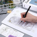 Multifunctional Geometric Drawing Ruler for Students - Blue, Primary School (14 Shapes) - view 4