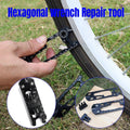 Multifunctional Hexagonal Spanner Bike Repair Tool Kit, Portable Foldable